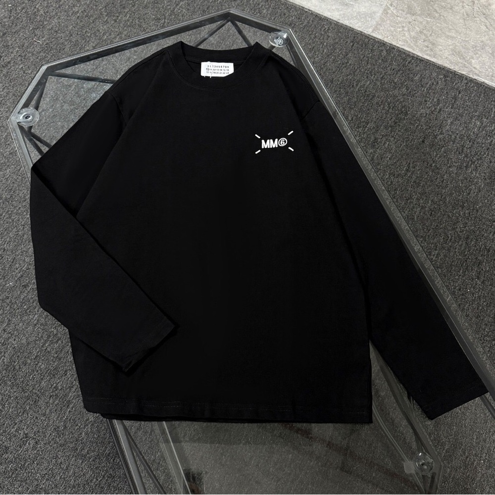 Maison Martin Margiela Black Long Sleeve Tee